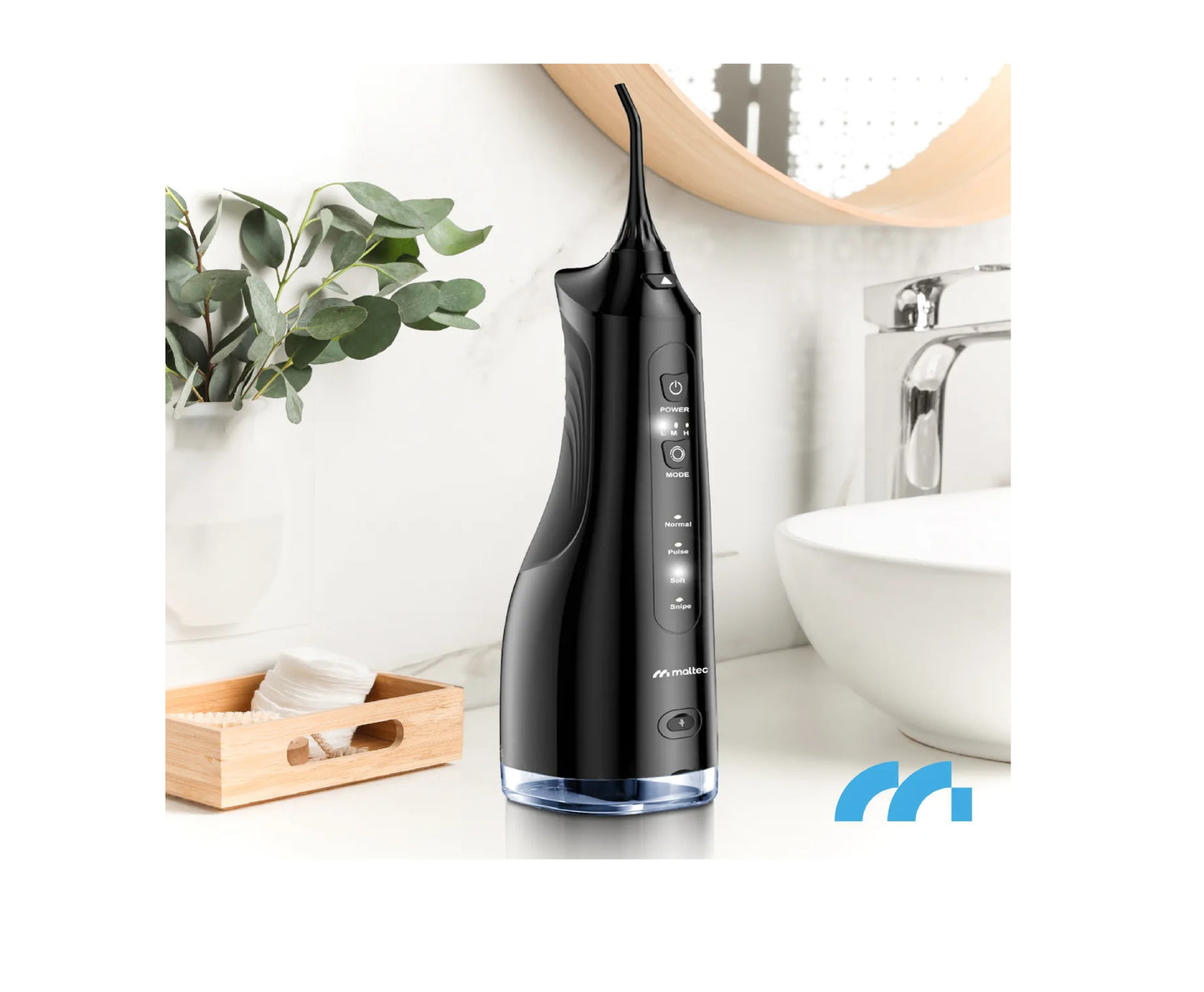 Irigator dentar Toothie X60 cu 6 duze interschimbabile, 4 moduri de functionare, 150 PSI, MalTec 113313