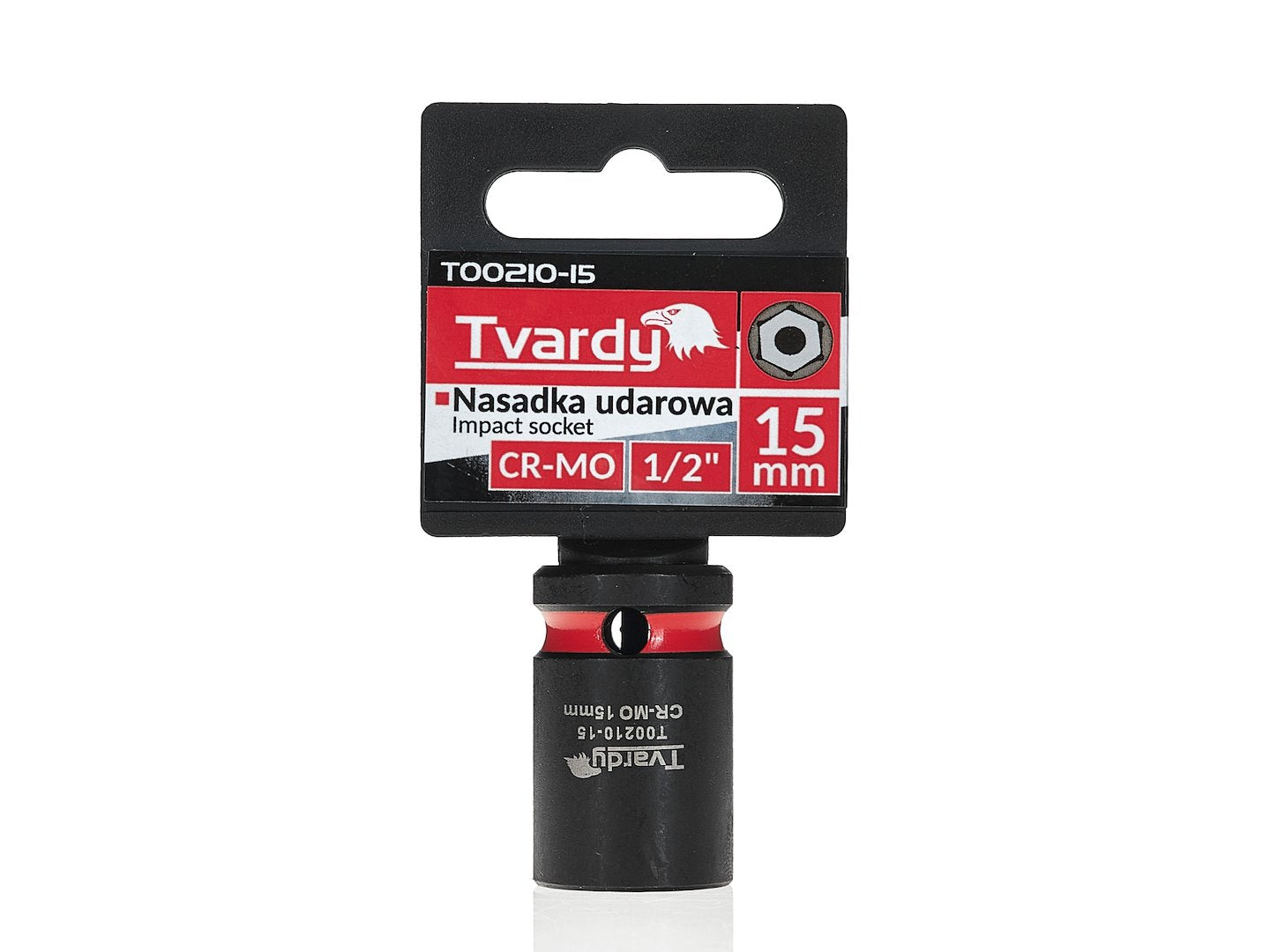 Cheie tubulara de impact in 6 puncte, 1 / 2", 15 mm, Tvardy T00210-15