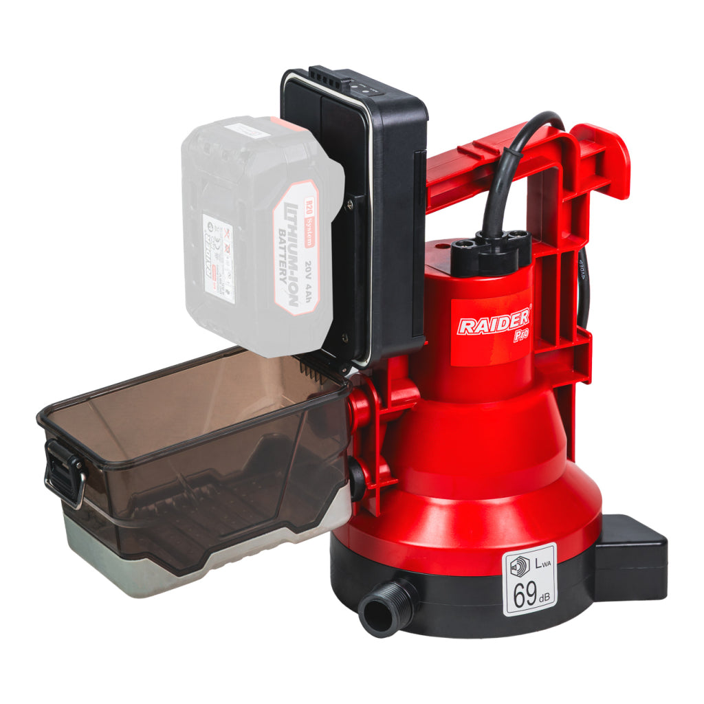 Pompa pe acumulator Solo RDP-CWP20 (fara acumulator si incarcator), 53 l / min, 10m, Raider 075753