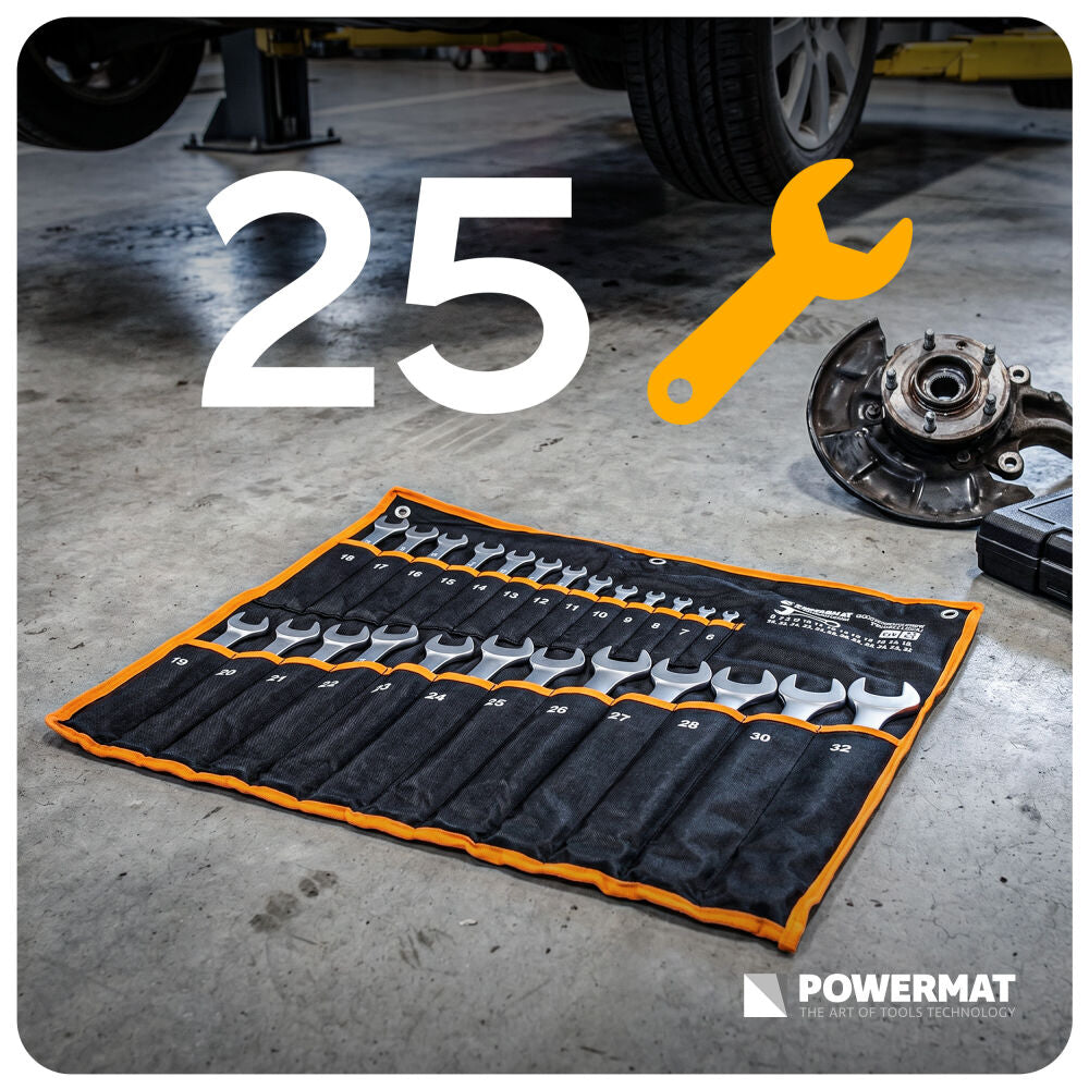 Set chei combinate PM-KPLO-25SU, 25 bucati, Powermat PM1623