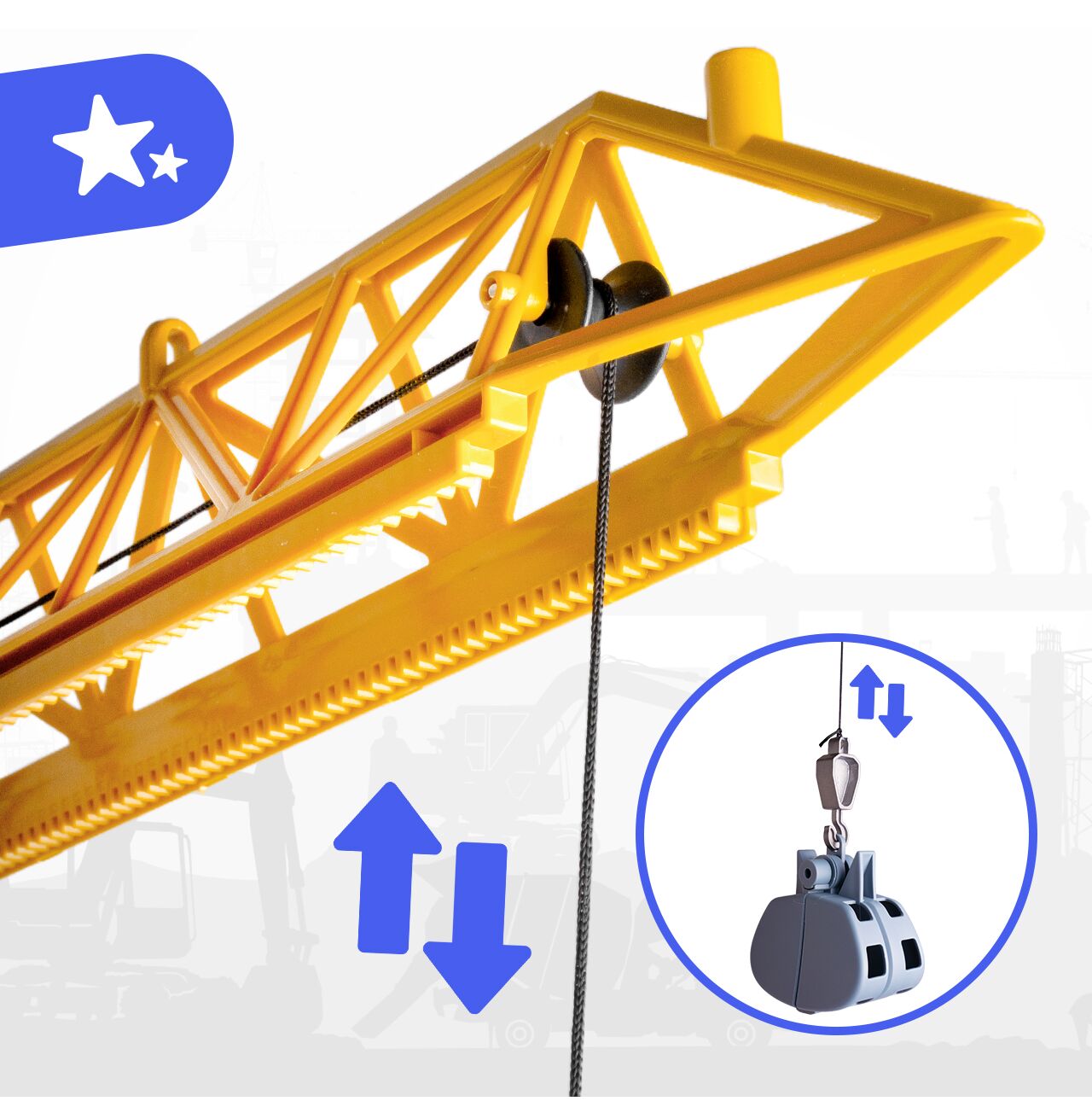 Macara gicantica cu telecomanda RC USB, 128 cm, MalPlay 113722