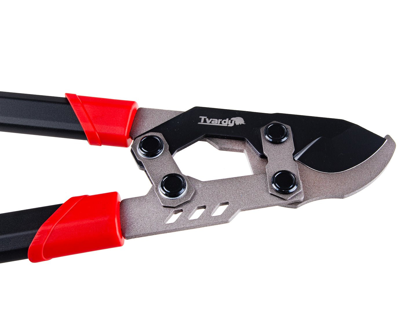 Foarfeca de gradina cu lama transversala si angrenaj, 790 mm, 65 Mn, PTFE, Tvardy T07417