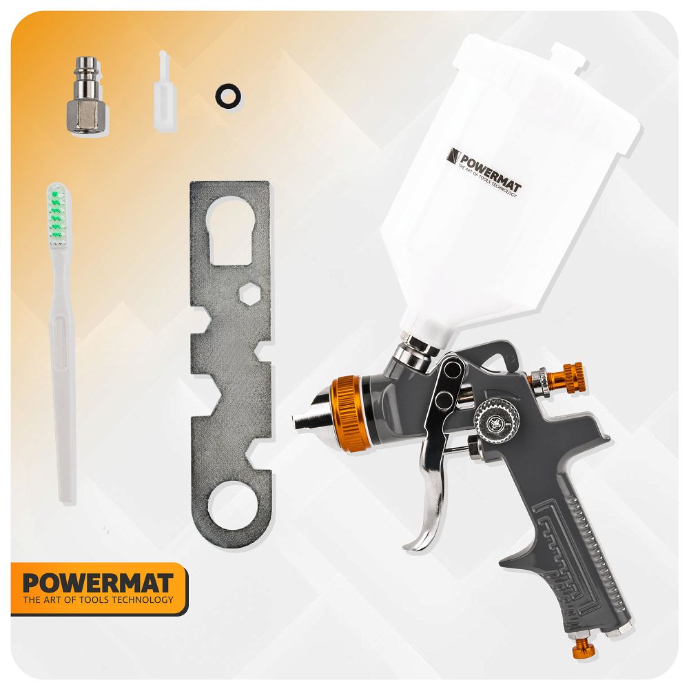 Pistol de vopsit HVLP PM-PDM-170T, 600 ml, 1.4 mm, Powermat PM1426