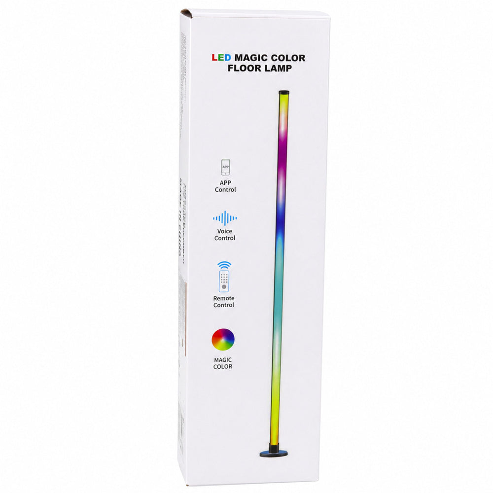 Lampa de podea LED RGB reglabila cu telecomanda, 90 cm, Lean 30951