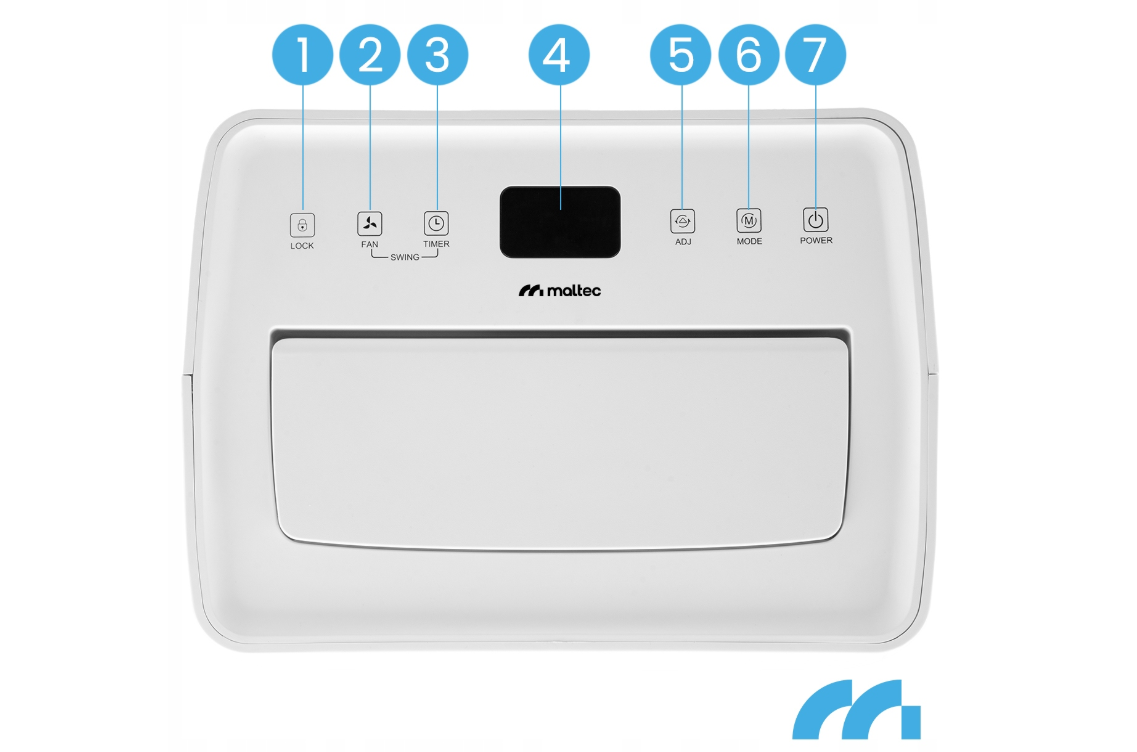 Dezumidificator cu functie de purificare a aerului DH-20330A, 20 l / 24 h, functie Wi-Fi, MalTec 111784