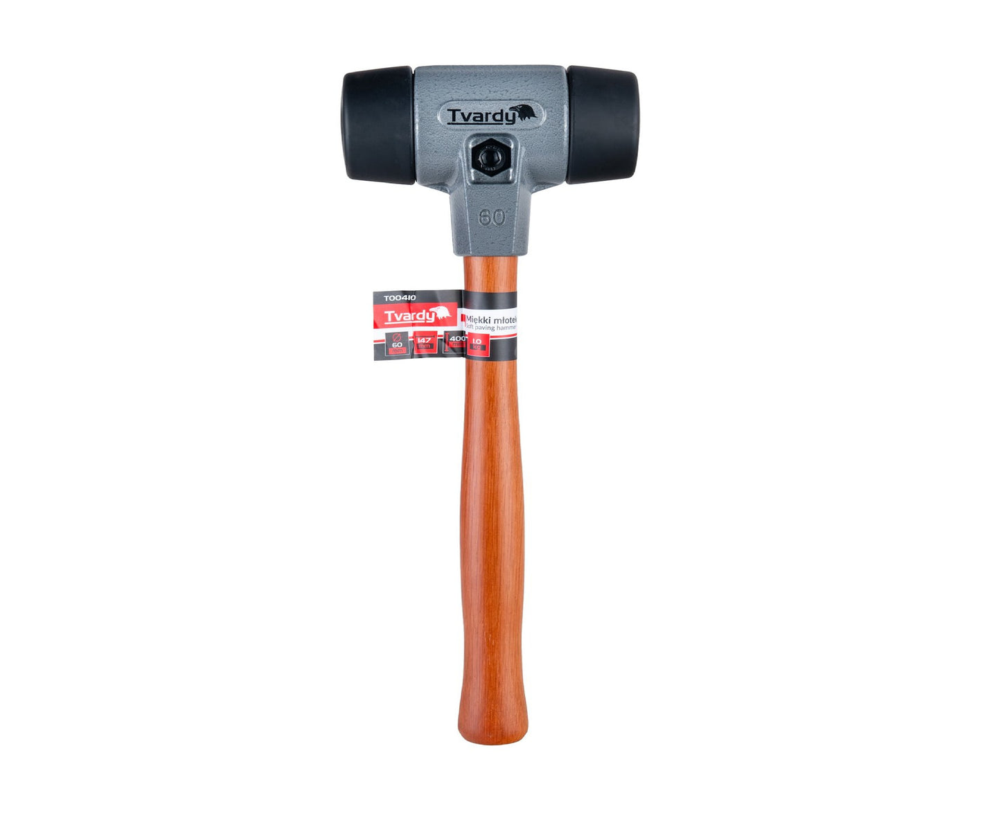 Ciocan de pavaj cu cap moale, 60 mm, Tvardy T00410
