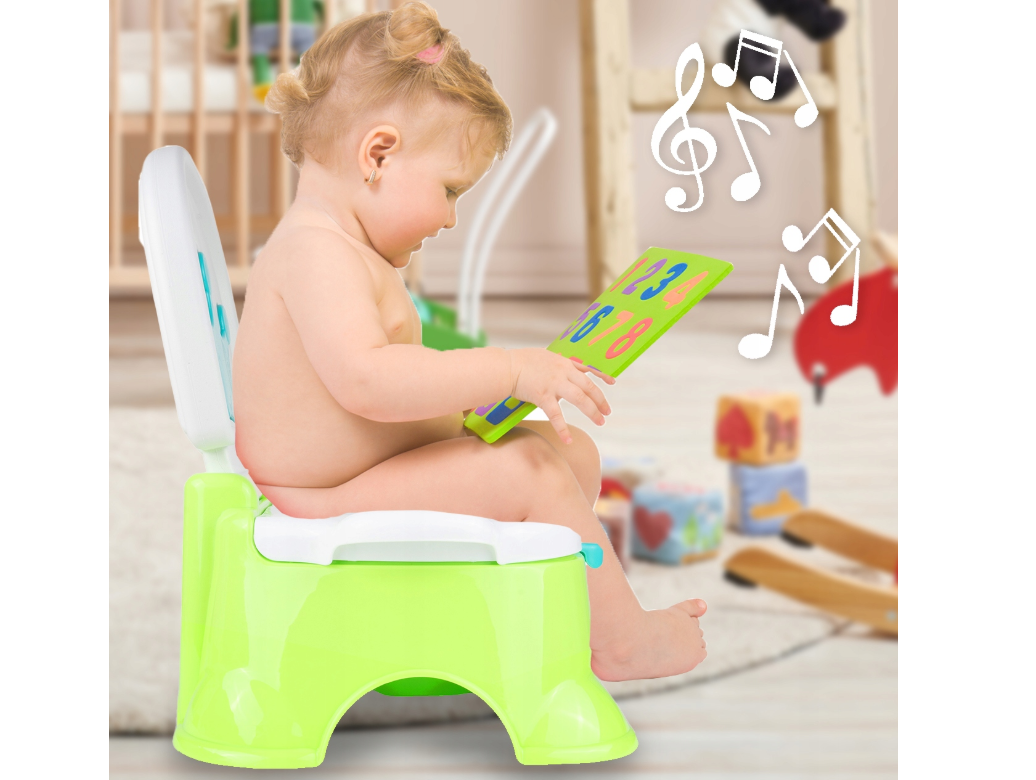 Olita interactiva 4 in 1 cu muzica, verde, MalPlay 108686