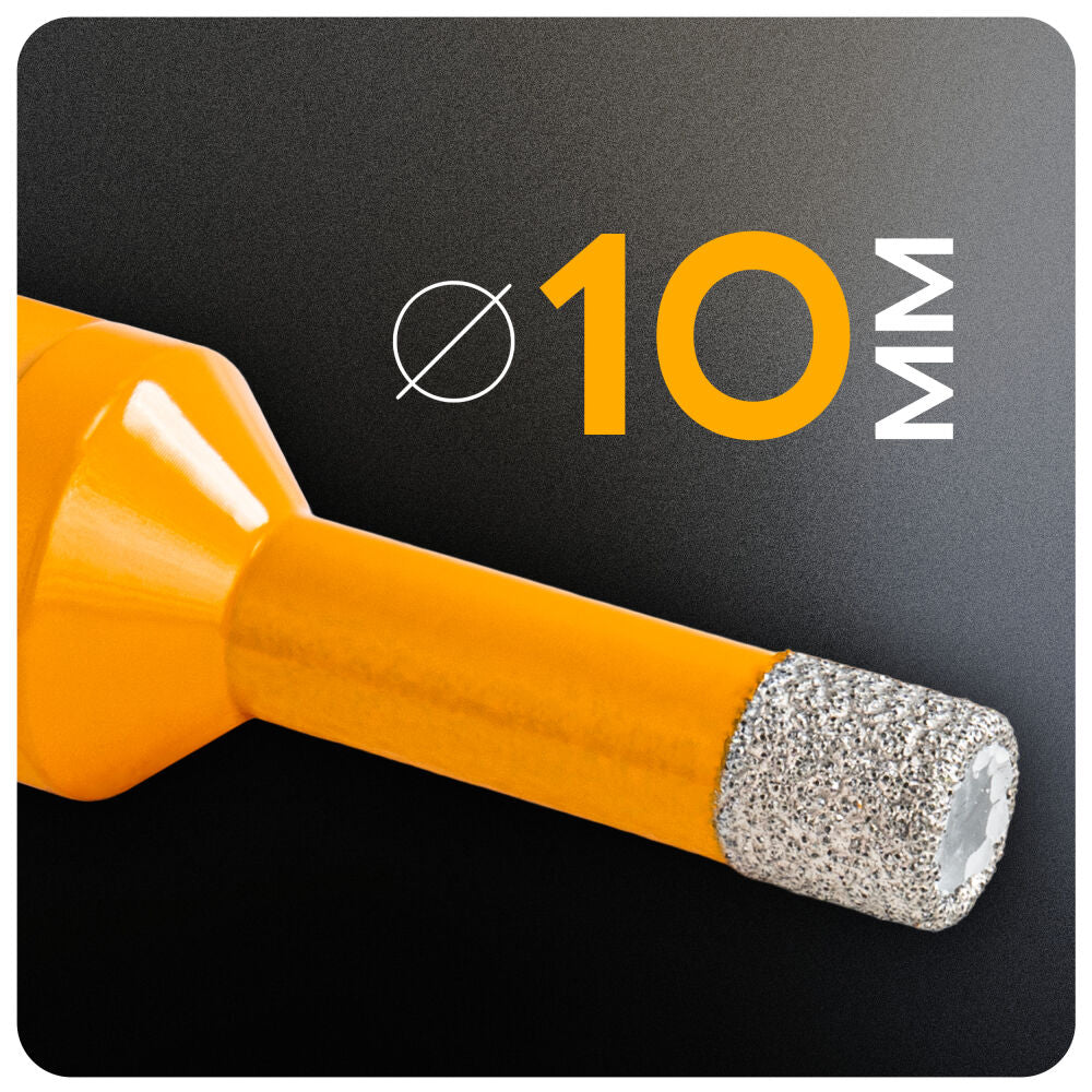 Carota diamantata pentru ceramica PM-DWK-10M14M, 10 mm, Powermat PM1568