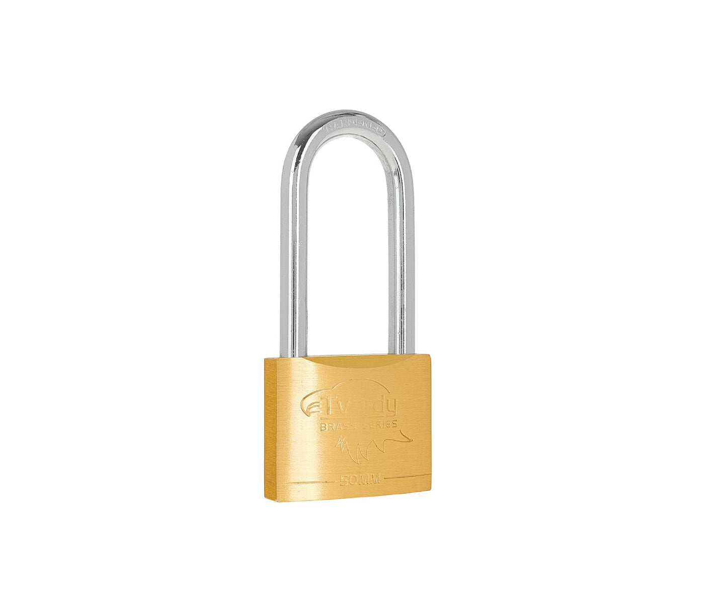 Lacat din alama cu inel lung ranforsat Brass Line, 50 mm, Tvardy T00426
