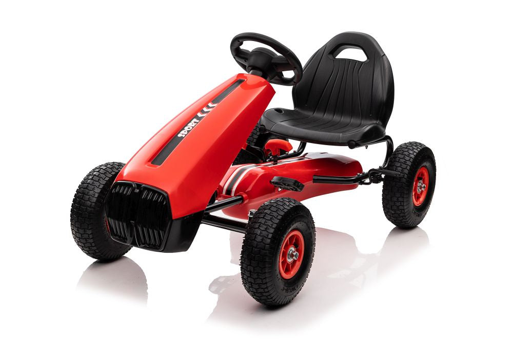 Kart cu pedale G208, rosu, Lean 11908