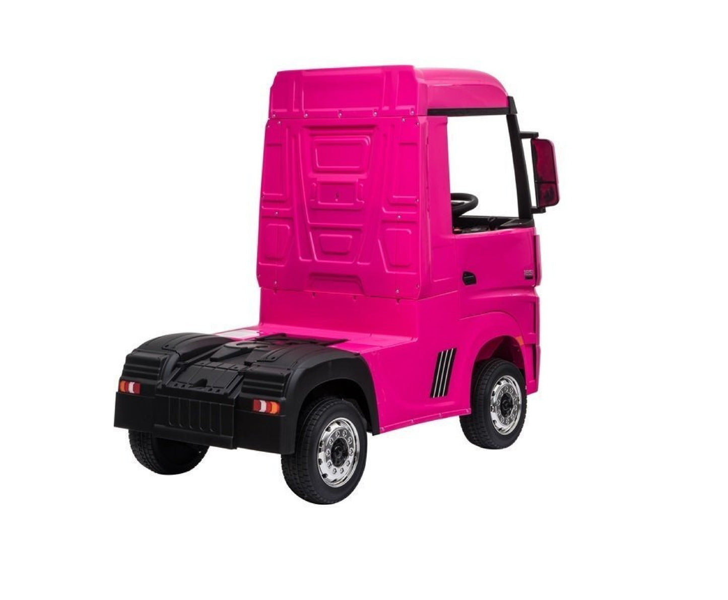 Masinuta electrica Mercedes Actros 4 x 4 cu telecomanda, roz, scaune din ecopiele, Lean 5241