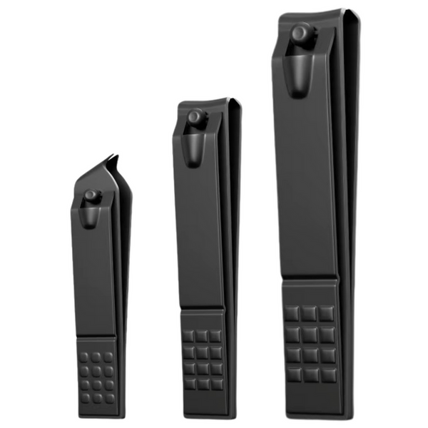 Set 3 unghiere din inox, negru, Lean 20983