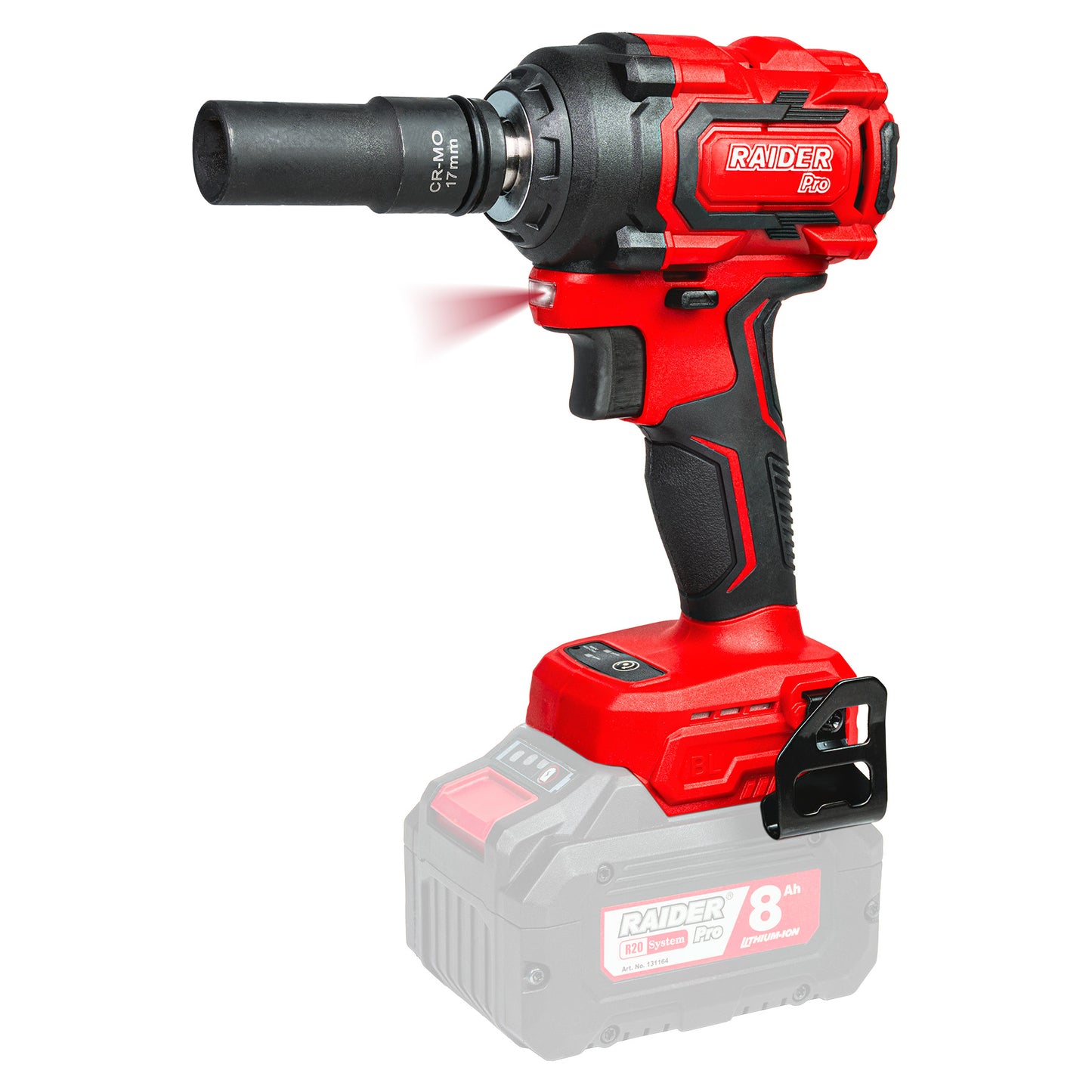 Cheie de impact 1 / 2" RDP-BCBIW20 Solo (fara acumulator si incarcator), 400 Nm, Raider 030196