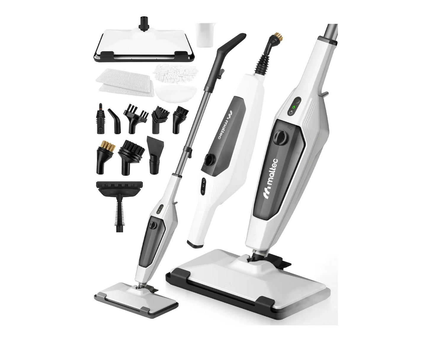 Mop electric multifunctional cu abur si accesorii SteamExpert HDS4600W, 2000 W, MalTec 113483