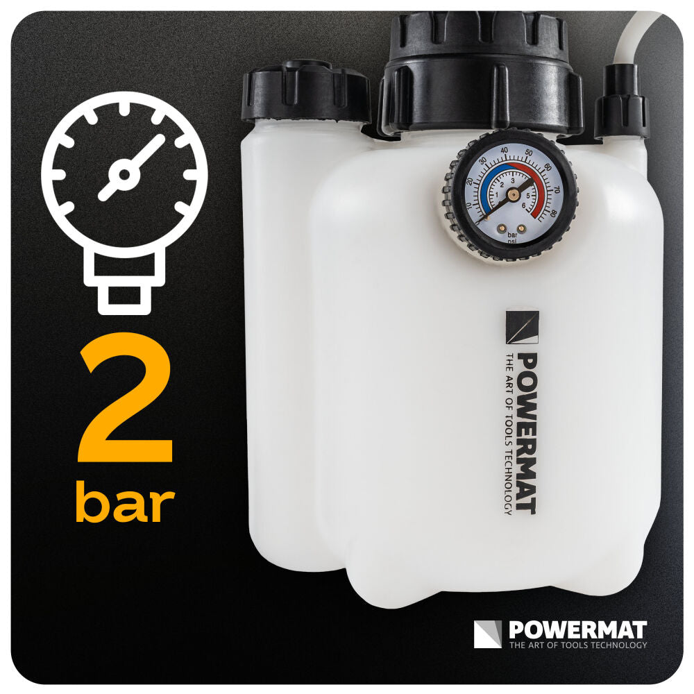 Kit aerare si inlocuire lichid frana PM-ZPUH-1T, 3 l / 1 l, Powermat PM1594