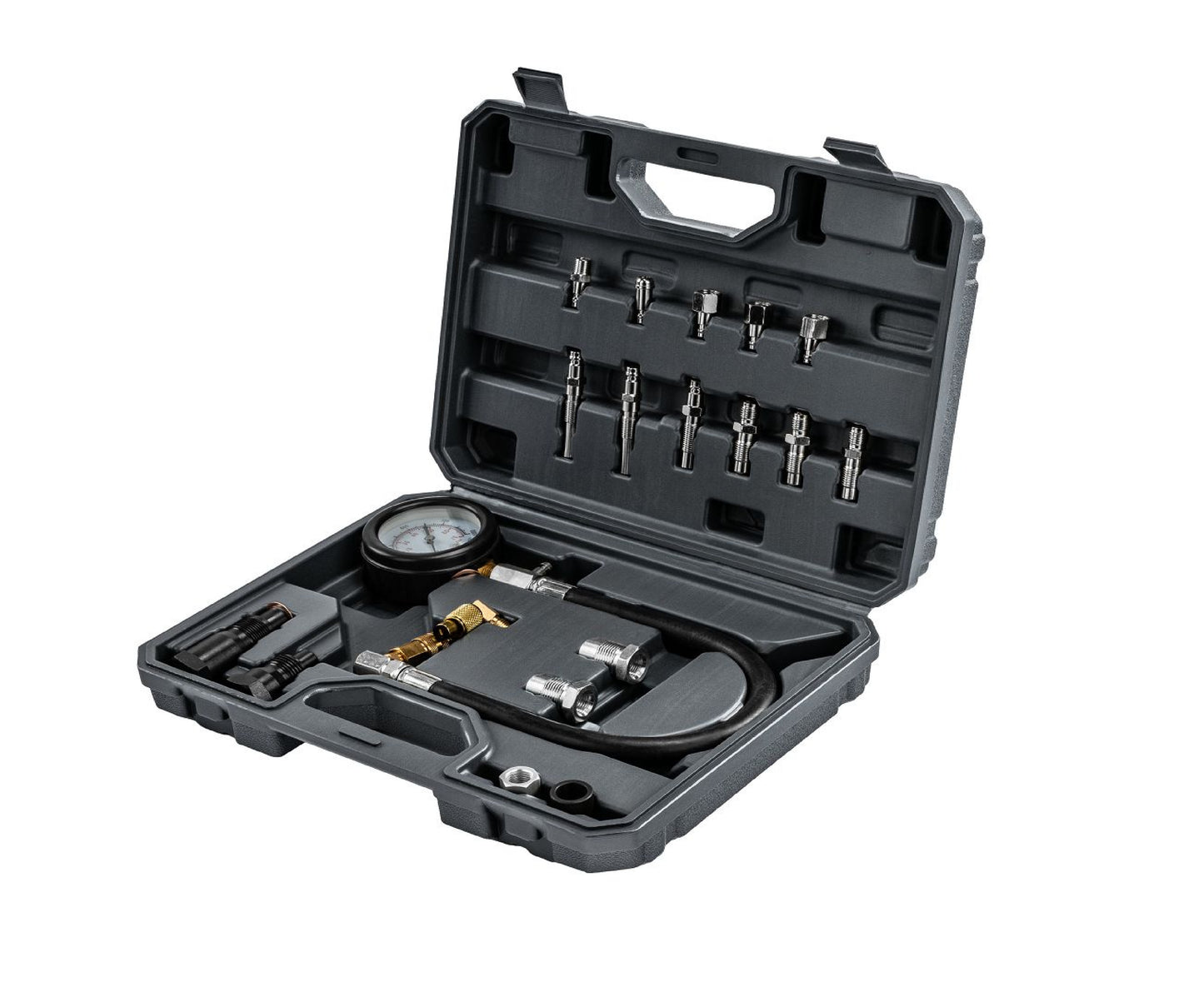 Kit manometru compresie motoare diesel PM-MCSD-19T, 19 piese, Powermat PM1523