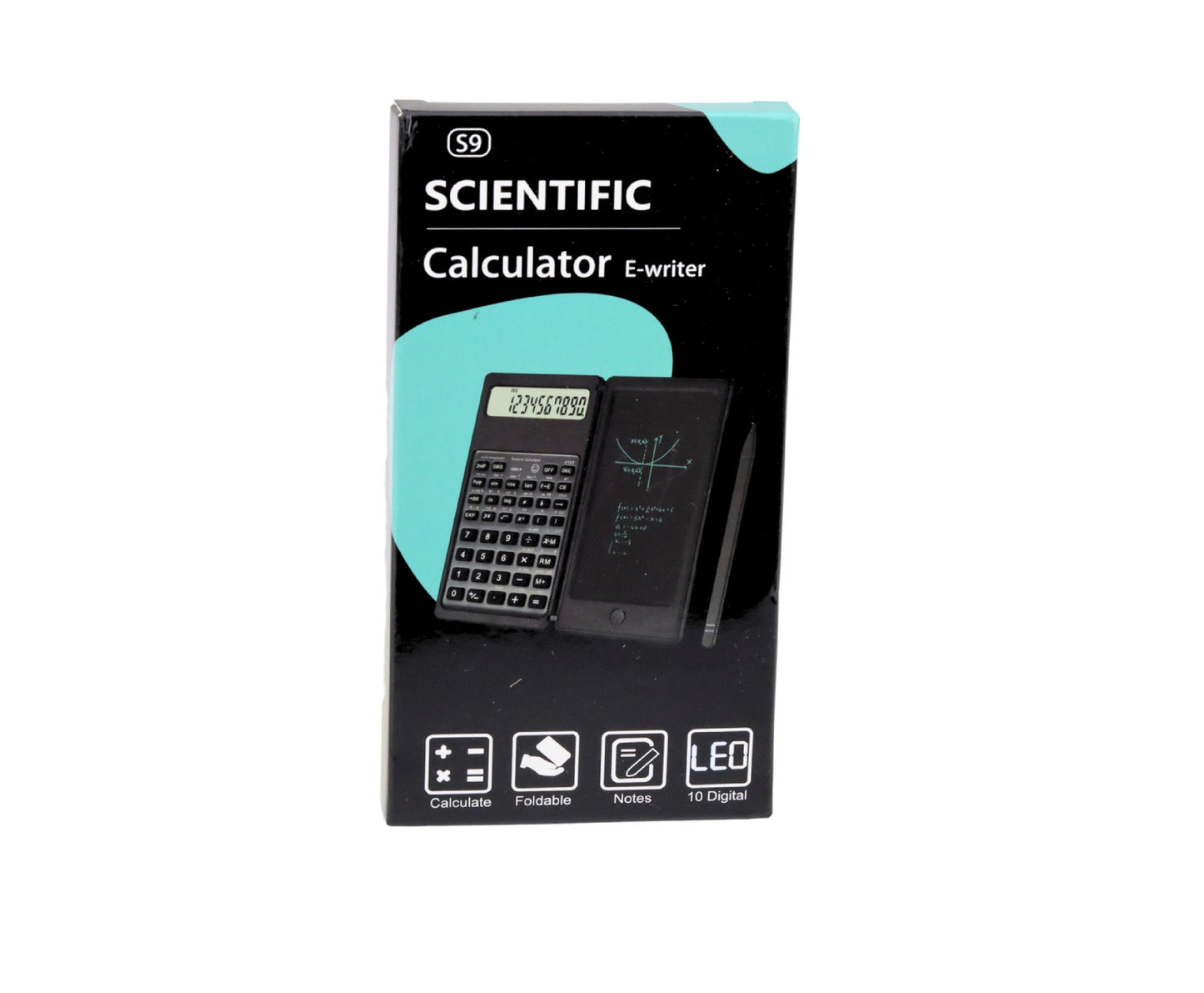 Calculator stiintific cu tabla de scris LCD, negru, Lean 30705