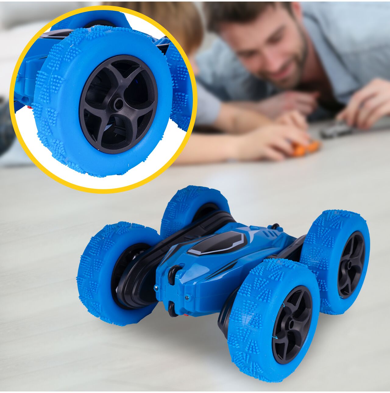 Masinuta Twister 360 LED cu telecomanda, MalPlay 111676