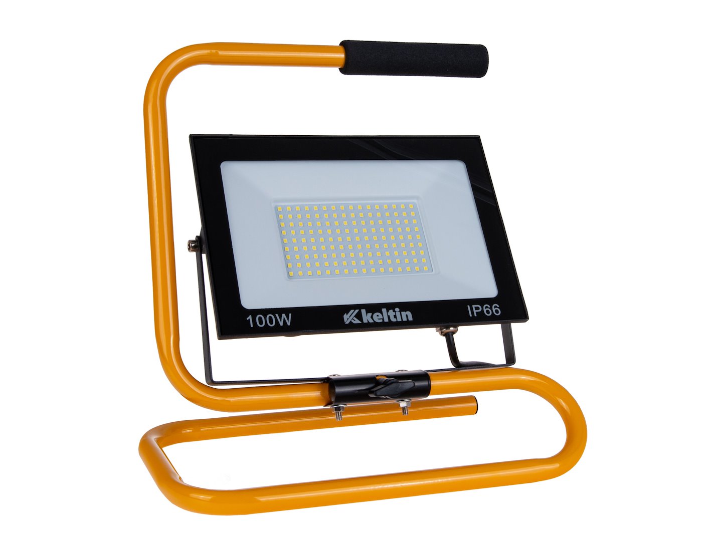 Reflector LED cu suport si cablu, 100 W, 4500 K, alb neutru, Keltin K02057