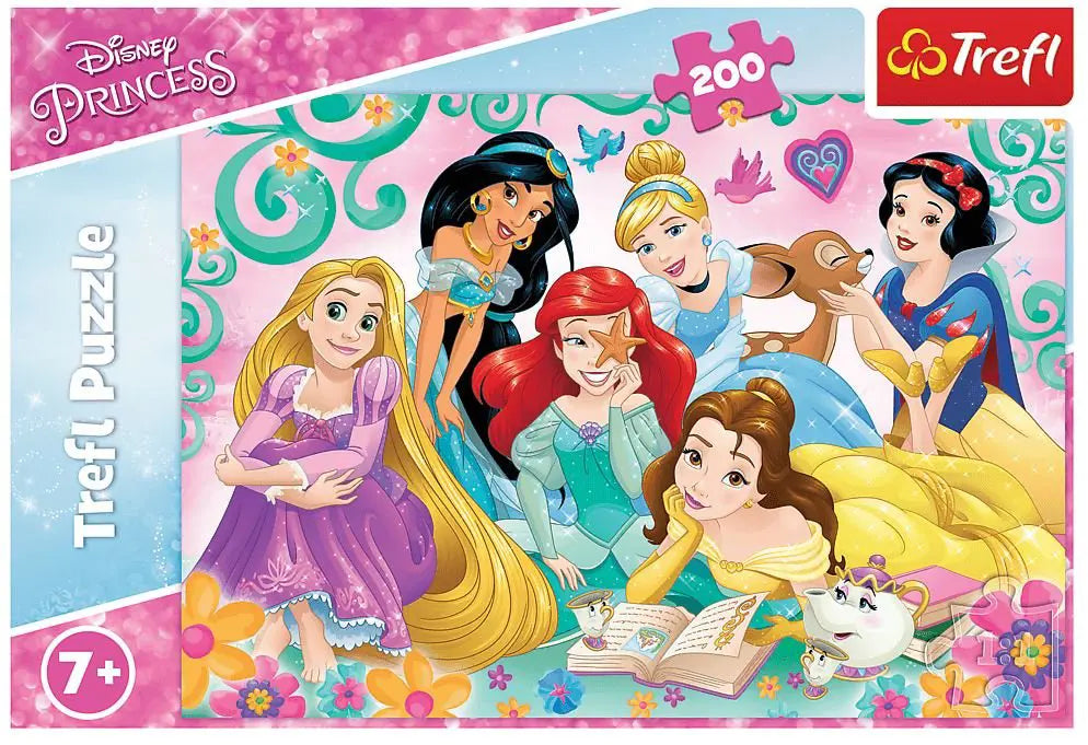 Puzzle Trefl Printesele Disney, O seara de poveste, 200 piese, Lean 26317