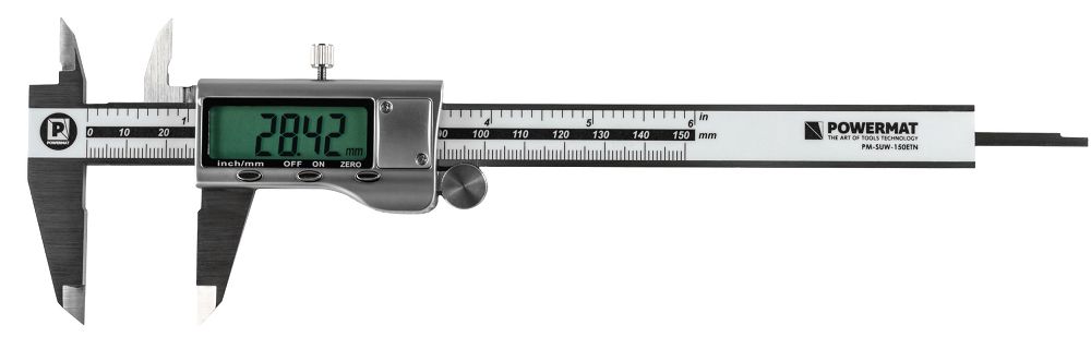 Subler electronic cu afisaj LCD PM-SUW-150ETN, 0-150 mm, Powermat PM1474