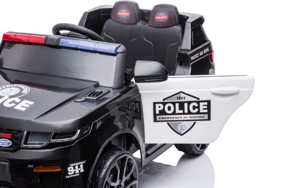 Masinuta electrica de politie cu telecomanda 98 x 52 x 42 cm, Lean 9345
