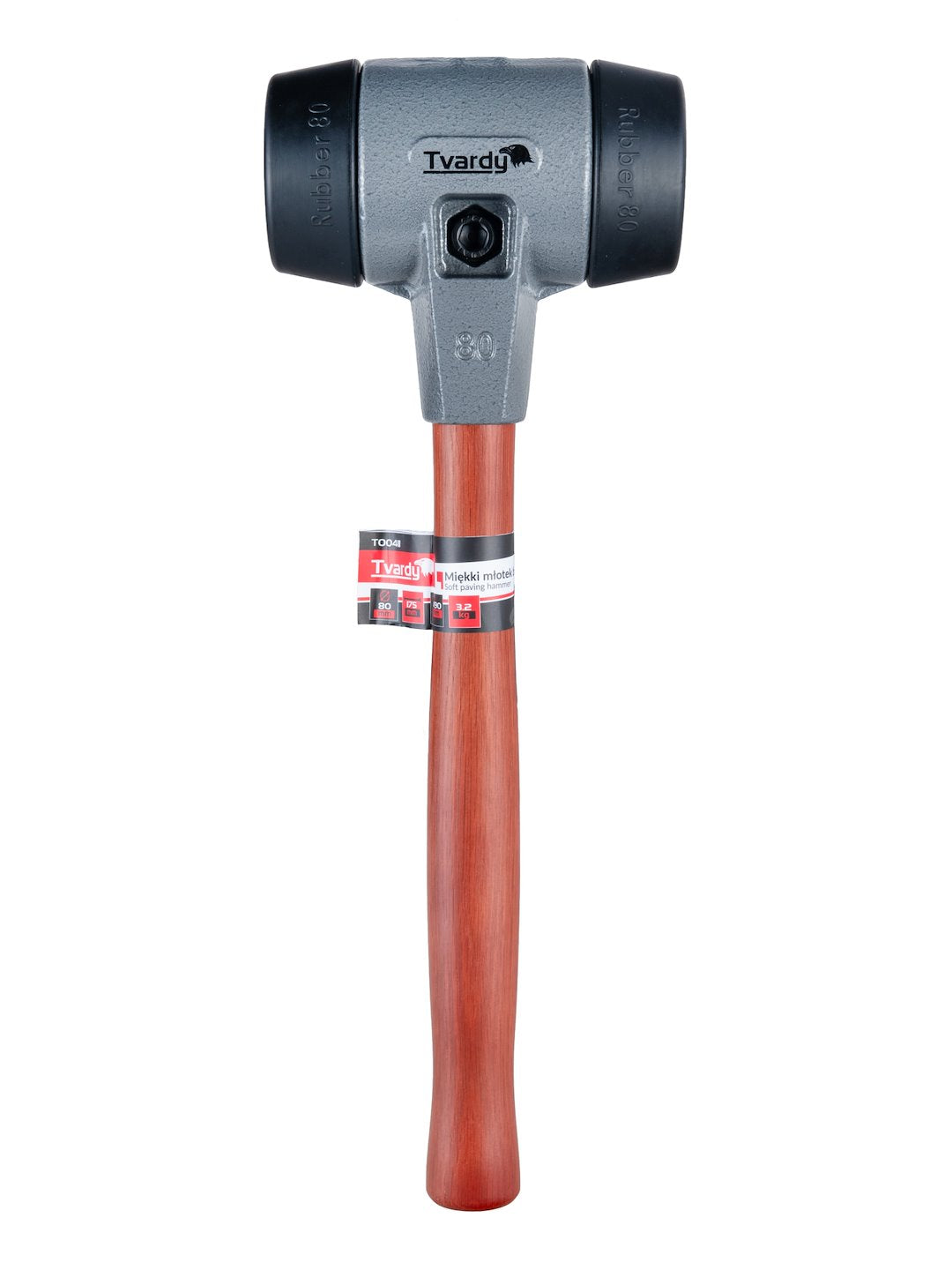 Ciocan de pavaj cu cap moale, 80 mm, Tvardy T00411