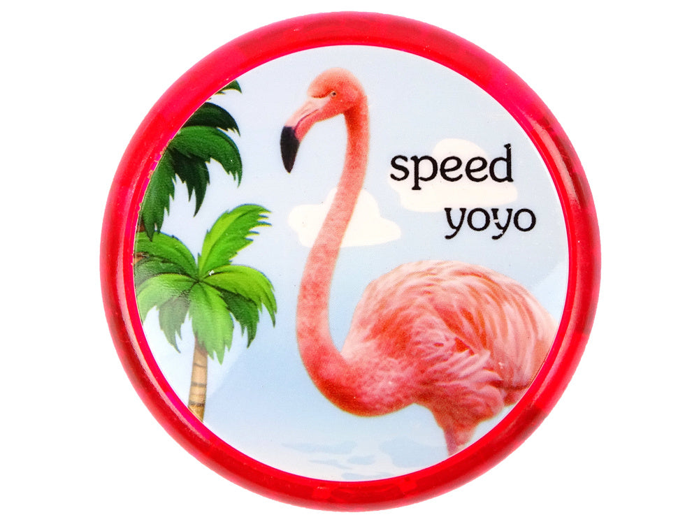 Yoyo cu model Flamingo, 5.5 x 5.5 cm, roz, Lean 12791