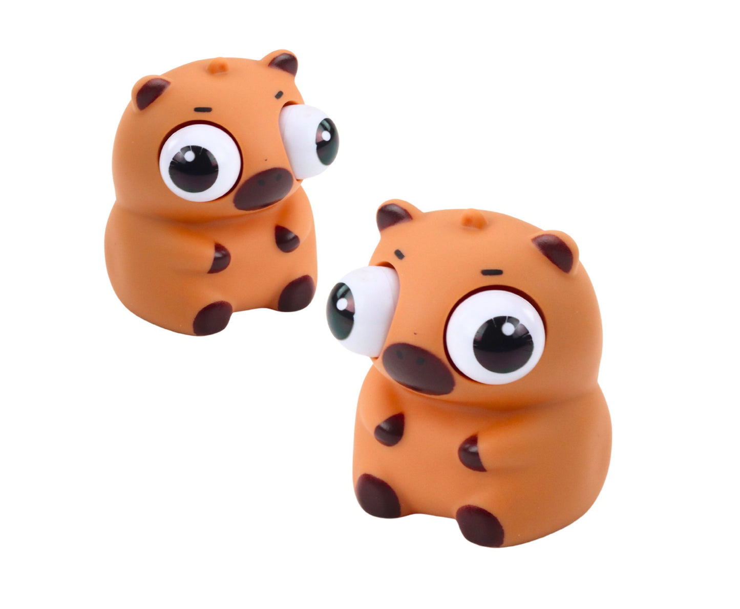 Jucarie antistres Capybara, 8.5 cm, maro, Lean 28124