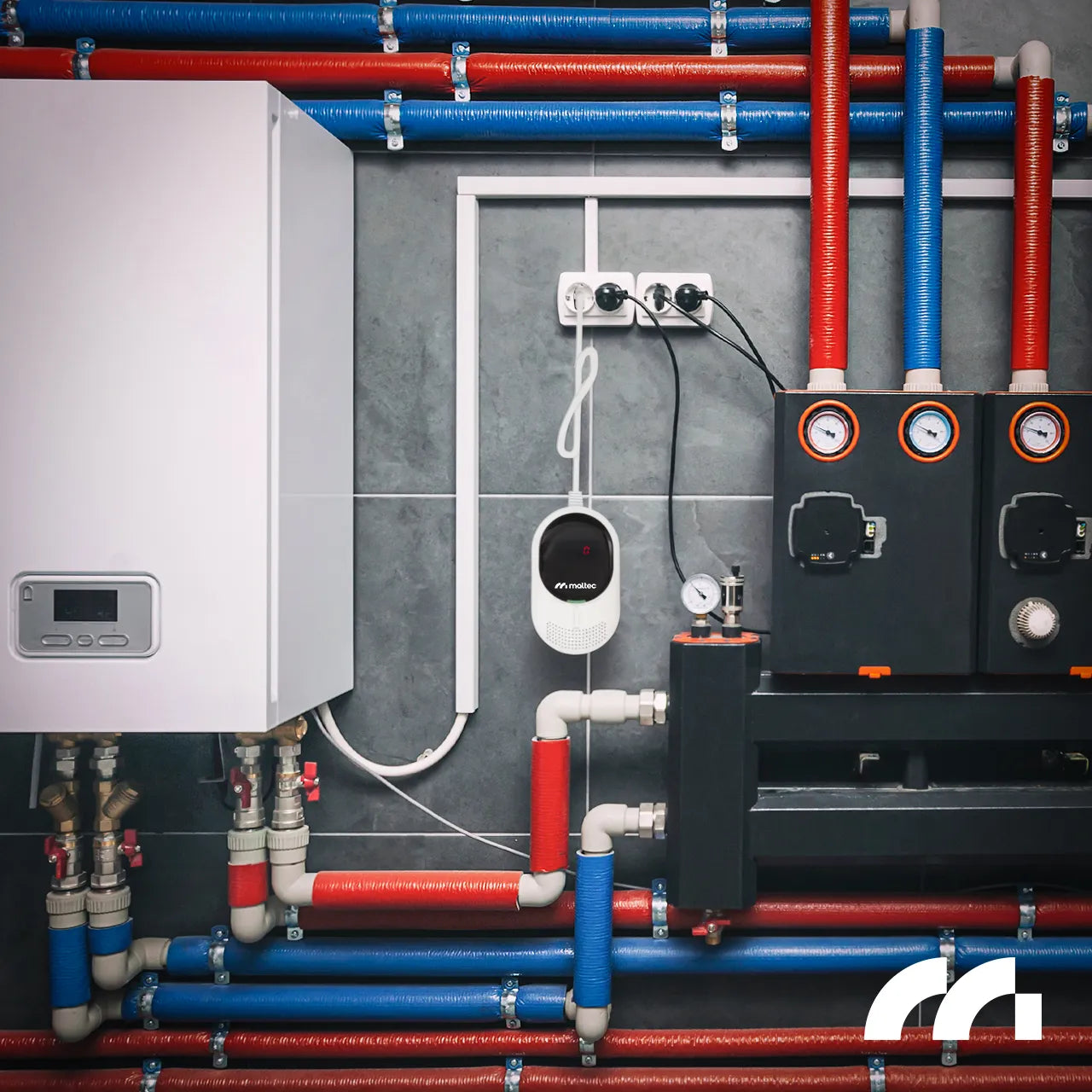 Detector 2 in 1 pentru CO2 si GPL SafeSensor5000, afisaj LCD, MalTec 113563