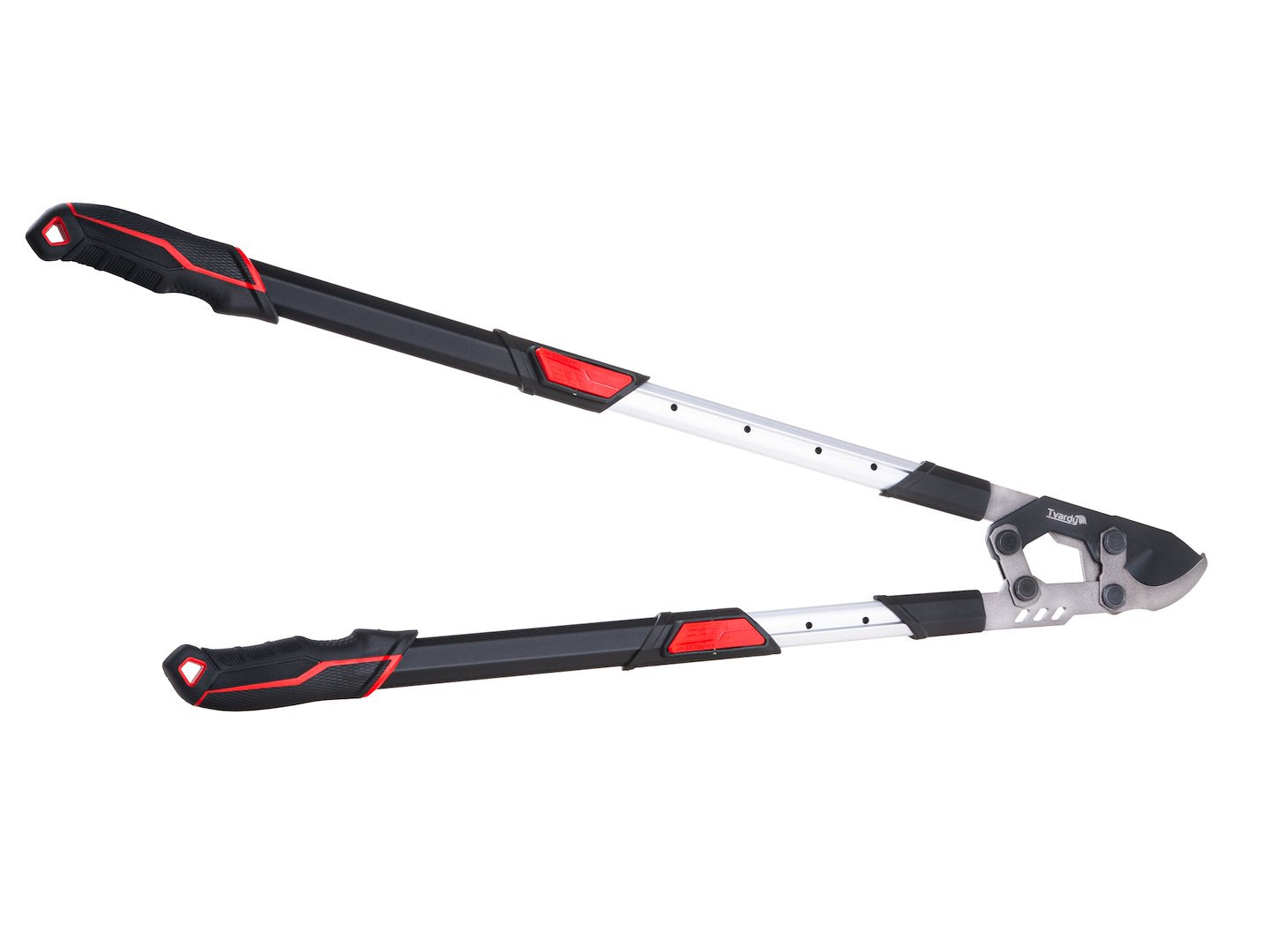 Foarfeca telescopica de gradina cu lama transversala si angrenaj, 730 - 970 mm, 65 Mn, PTFE, Tvardy T07425