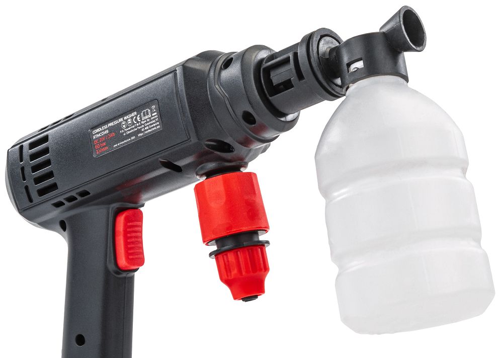 Aparat de spalat cu presiune cu acumulator, 60 bar, Red Technic RTMC0149