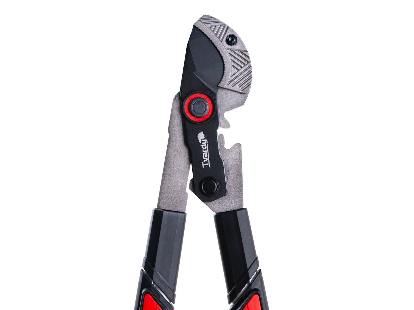 Foarfeca telescopica de gradinarit cu lama tip nicovala, 715-955 mm, 65 Mn, PTFE, Tvardy T07424