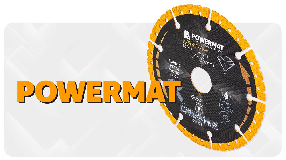 Disc diamantat universal PM-TDCS-1252T, 125 mm, Powermat PM1421