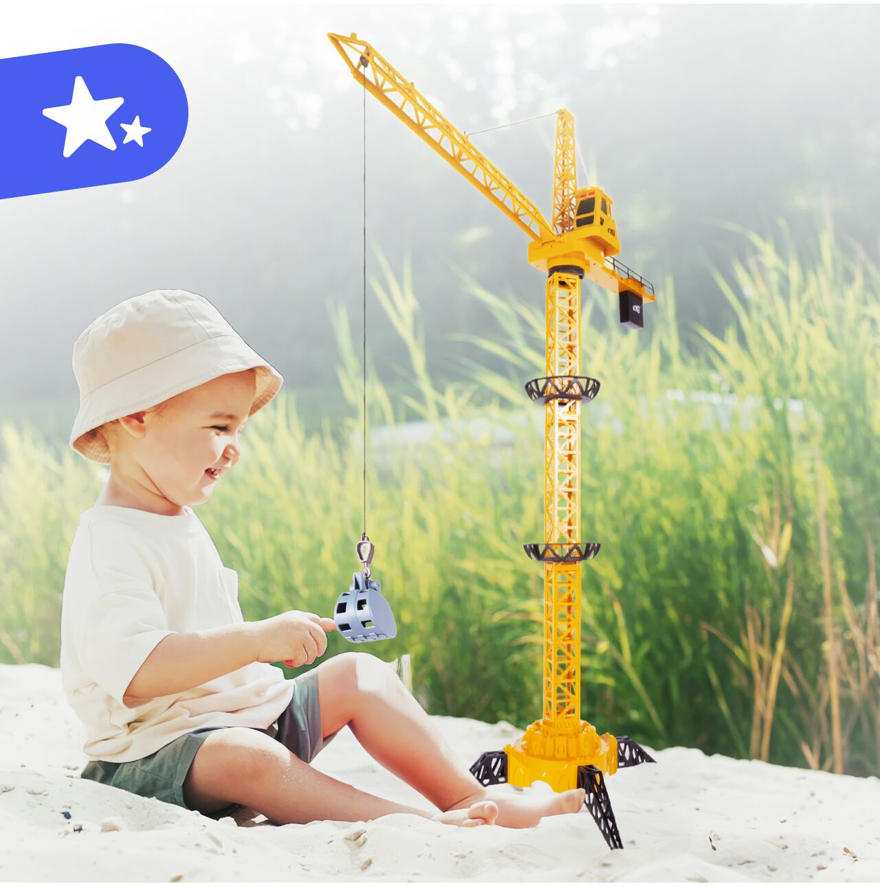 Macara gicantica cu telecomanda RC USB, 128 cm, MalPlay 113722