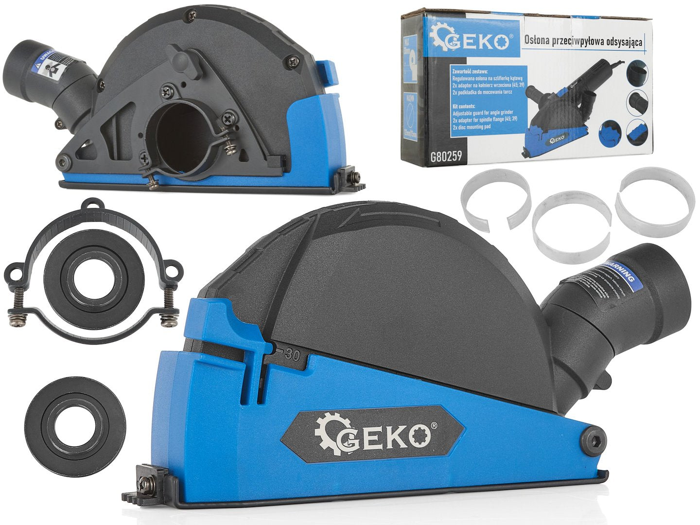 Capac extractie praf pentru polizor, 125 mm / 115 mm, Geko G80259