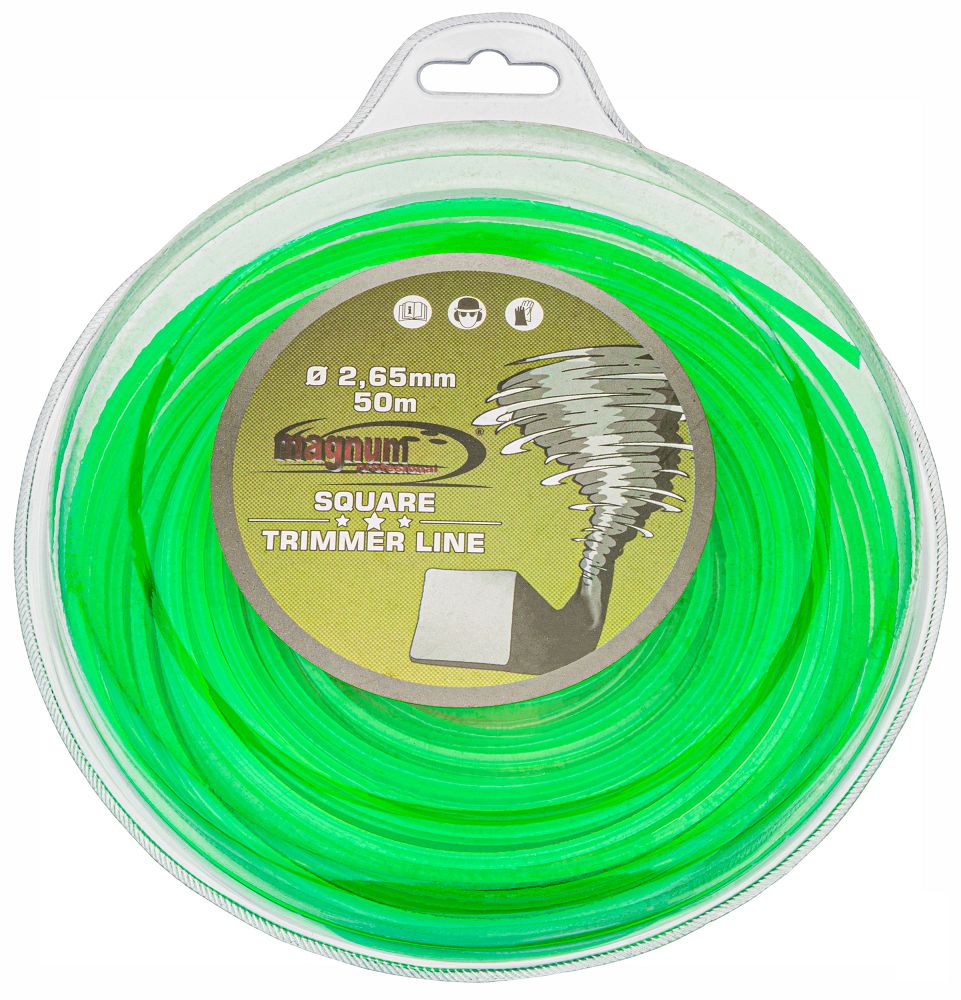 Fir patrat pentru trimmer, 50 m, 2.65 mm, Powermat PM2.6_50