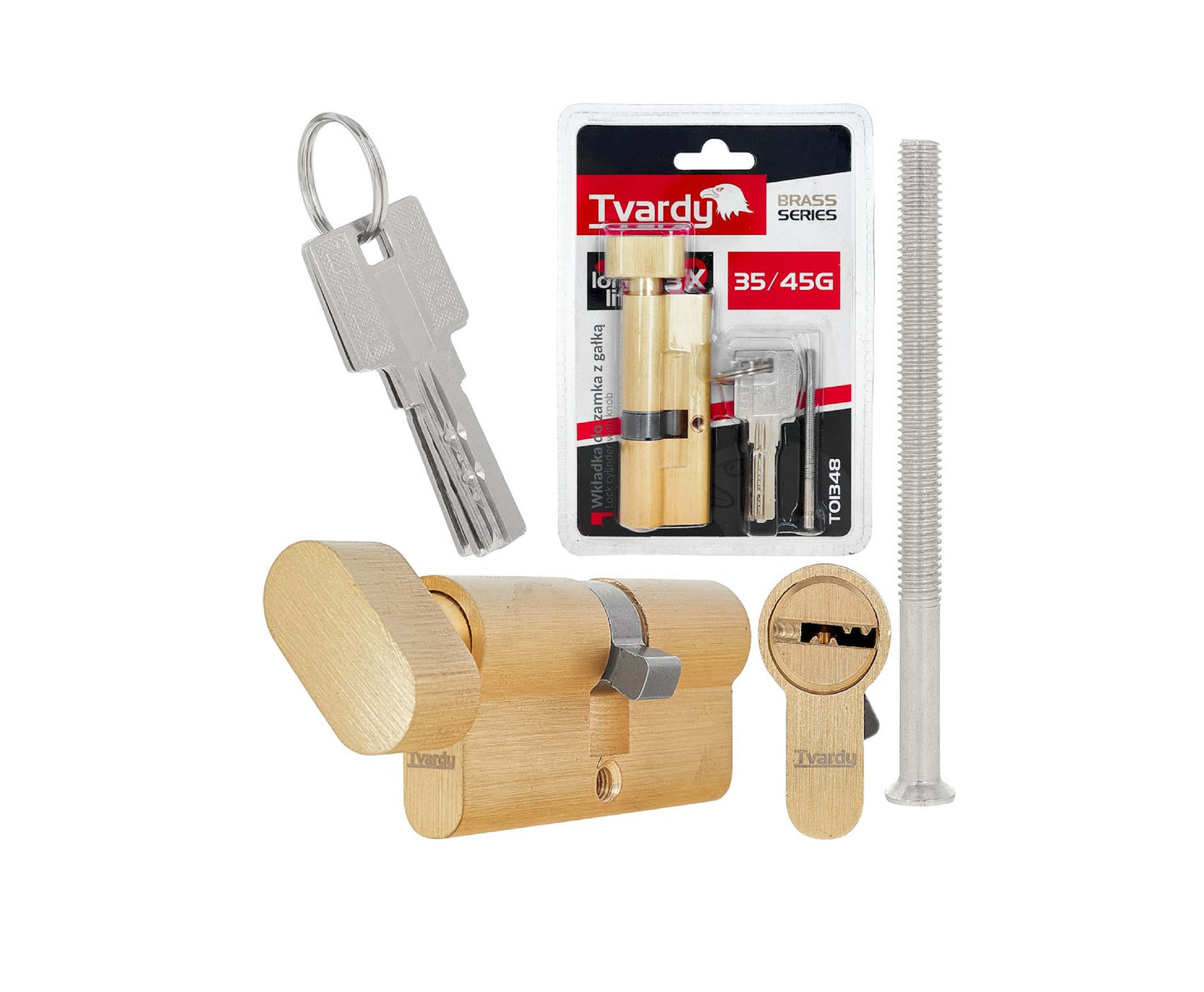 Butuc aluminiu Brass, 35/45g, Tvardy T01348