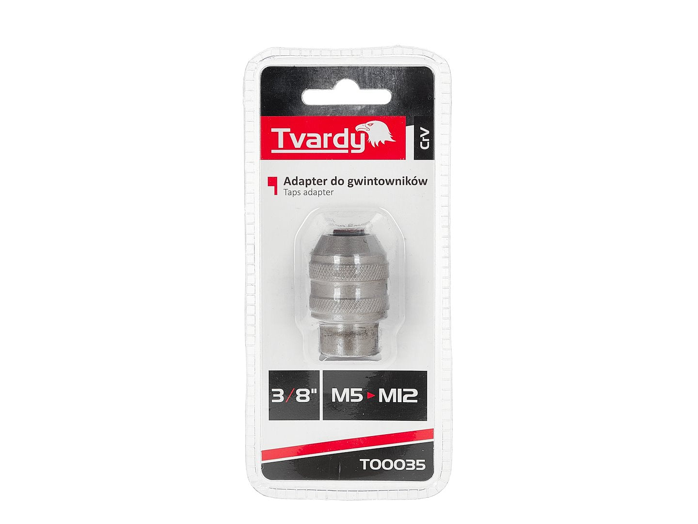 Adaptor pentru tarozi, 3 / 8", M5-M12, Cr-V, Tvardy T00035