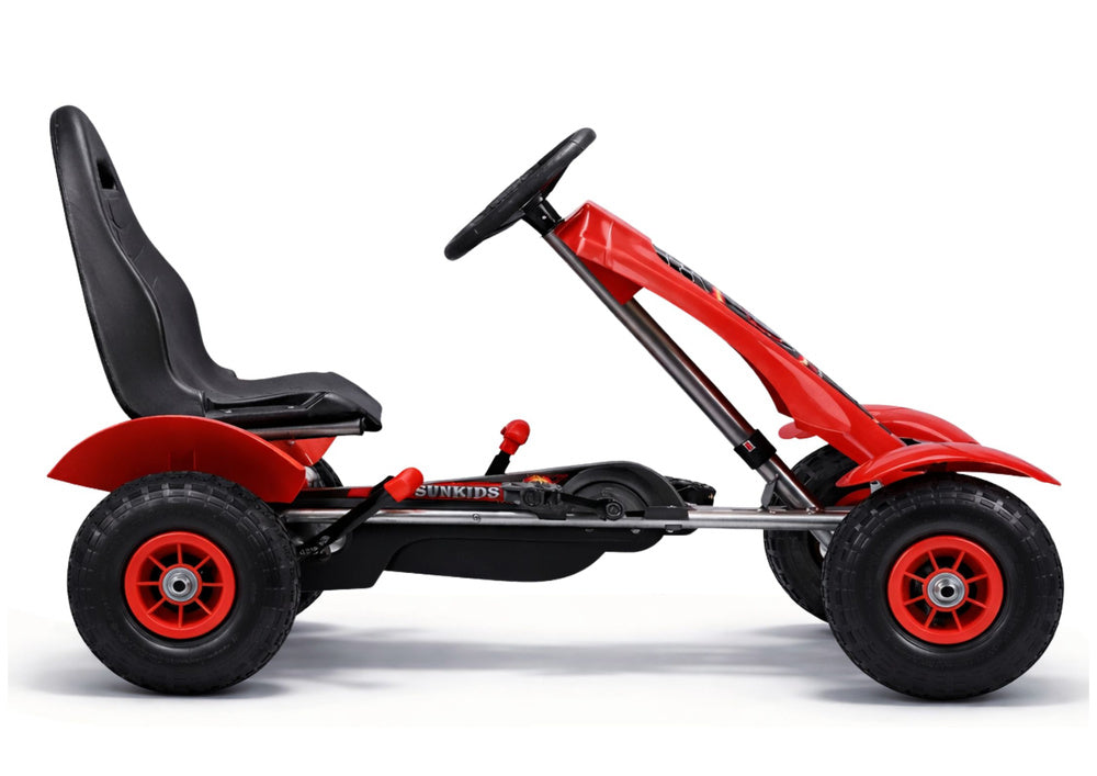 Kart cu pedale F618 rosu, Lean 25078
