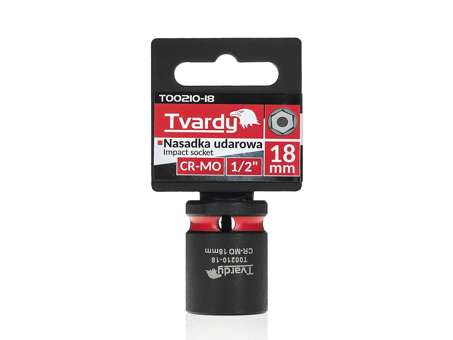 Cheie tubulara de impact cu 6 puncte, 1 / 2", 18 mm, Tvardy T00210-18