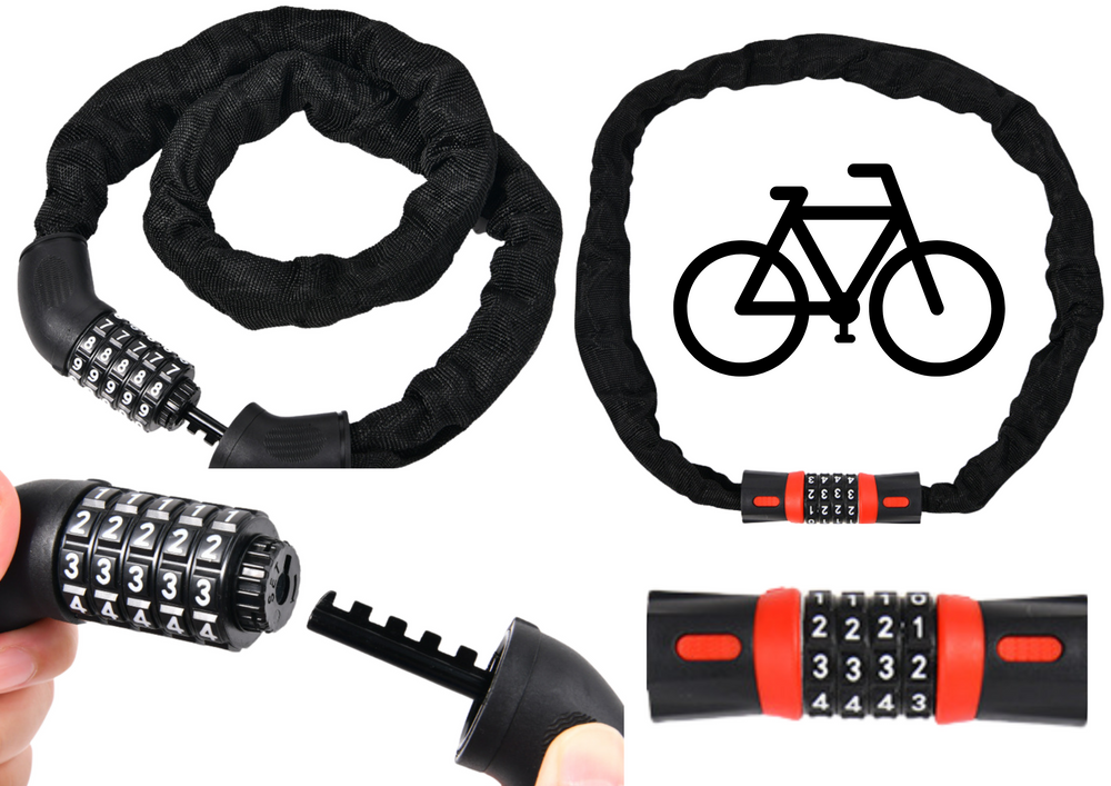 Antifurt bicicleta, 5 cifre cod, 60 cm, Lean 20745