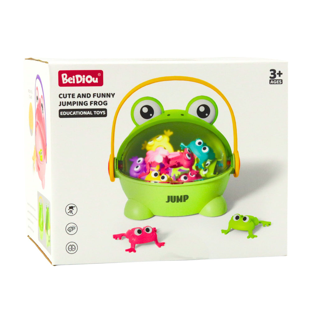 Joc de societate set 15 broscute colorate, 16 x 18 x 15 cm, Lean 27268