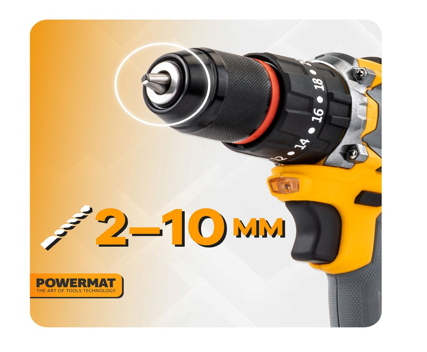 Masina de insurubat electrica cu acumulator PM-WA-21V-2M, 2 x 21 V, Powermat PM1411