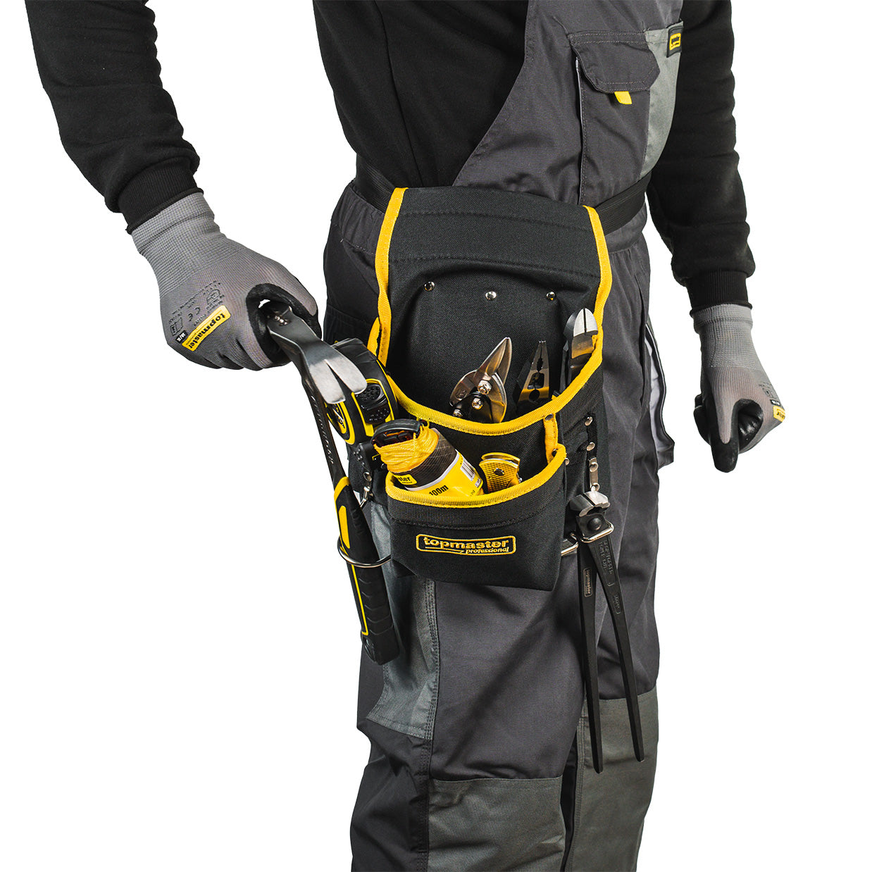 Geanta intarita pentru unelte cu benzi din metal, TopMaster, 499968