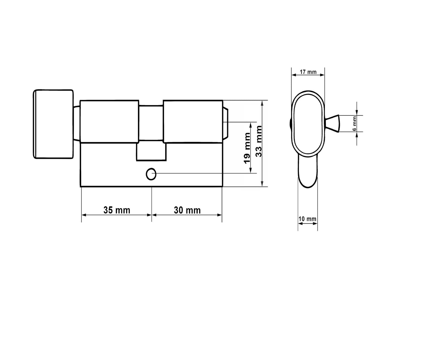 Butuc aluminiu, 30/35g, Keltin K02702