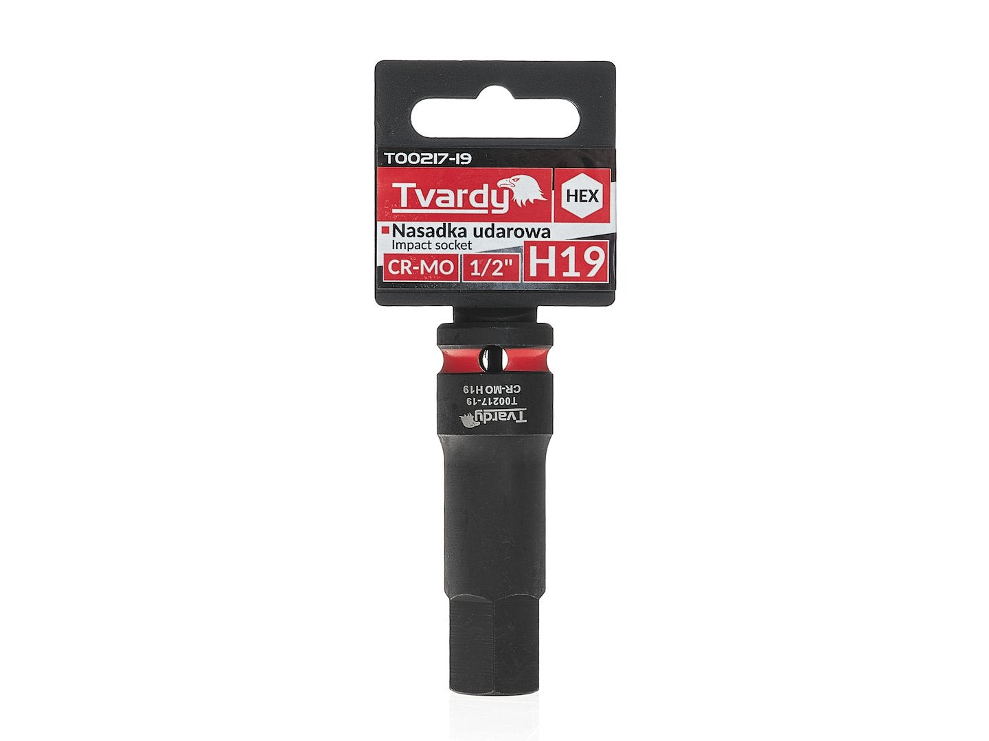 Cheie tubulara de impact HEX 1 / 2", H19, Cr-Mo, Tvardy T00217-19