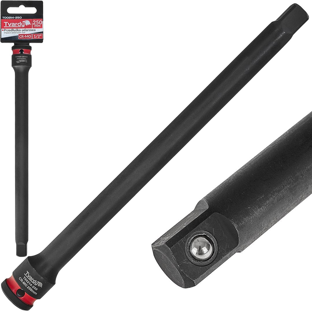 Prelungitor pentru chei tubulare de impact 1 / 2", 250 mm, Cr-Mo, Tvardy T00214-250