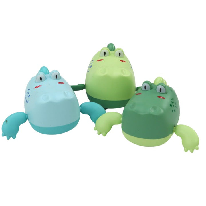 Set 12 jucarii de baie crocodil plutitor, multicolor, 11x9.5x5cm, Lean 17708