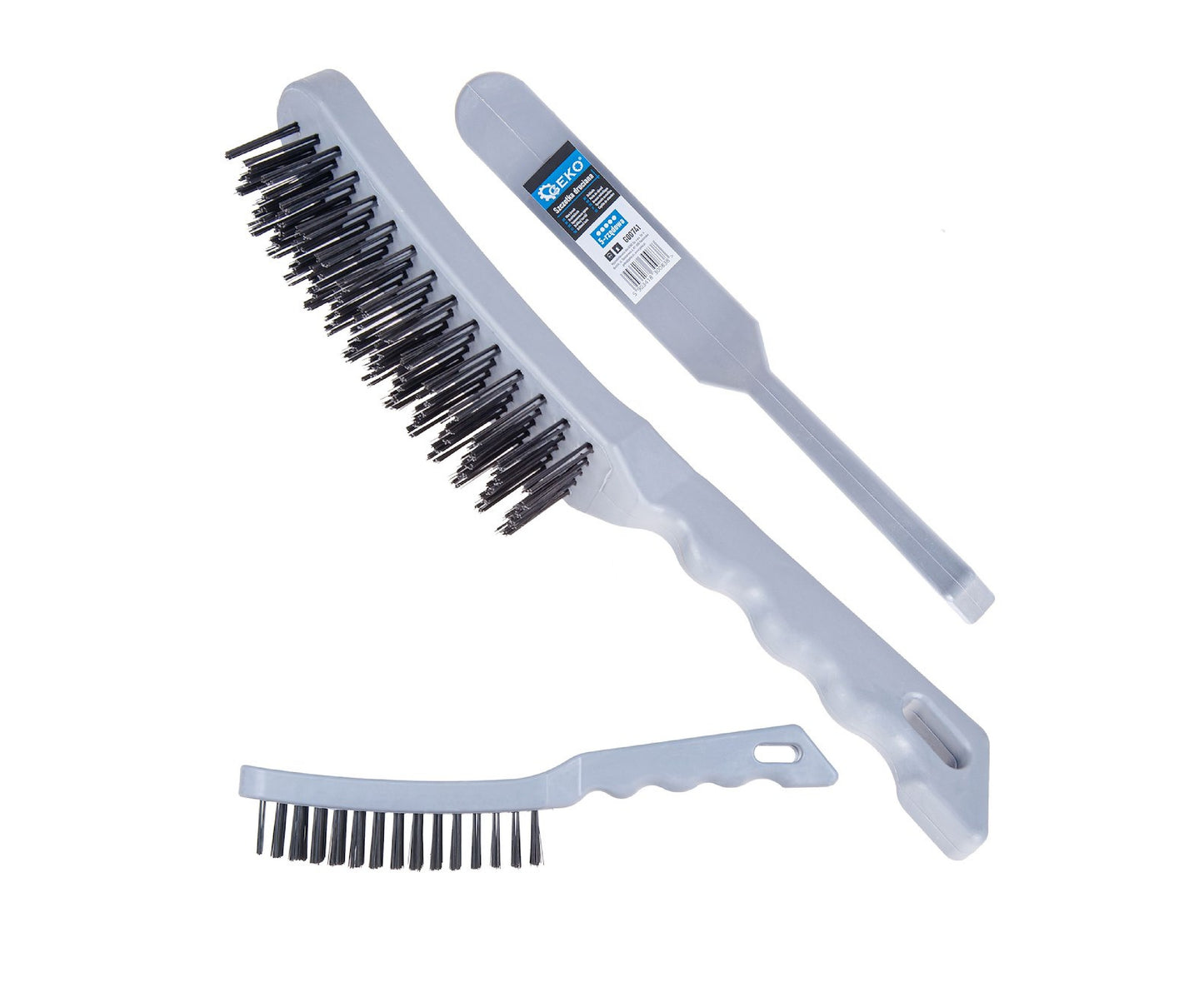 Perie de sarma cu 5 randuri, maner de plastic, Geko G00741